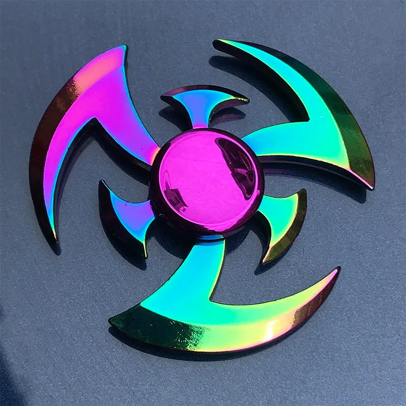 Metal Rainbow Fidget Spinner Toy for Stress Relief