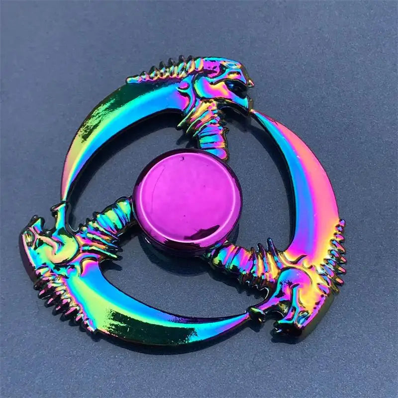 Metal Rainbow Fidget Spinner Toy for Stress Relief